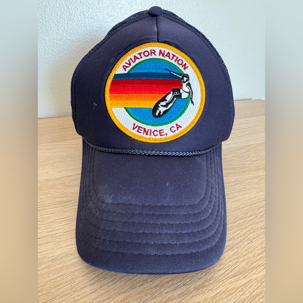 Aviator Nation Navy Trucker Hat